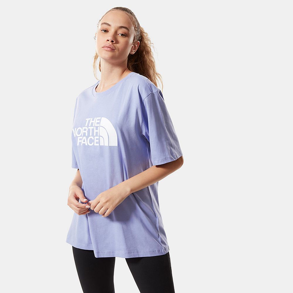 The North Face T-Shirts Womens Australia - The North Face Relaxed Easy Purple / Lavender (SXD-839627